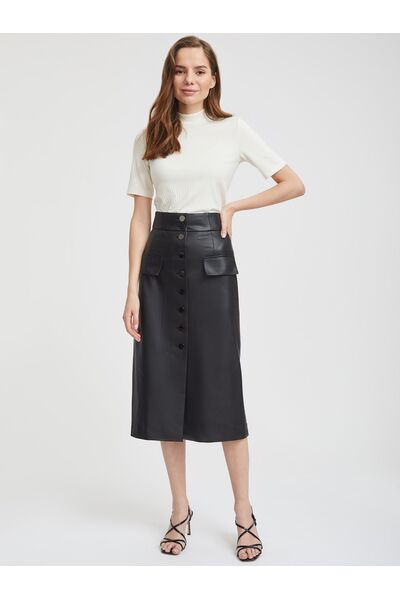 Юбка женская из экокожи от byME 