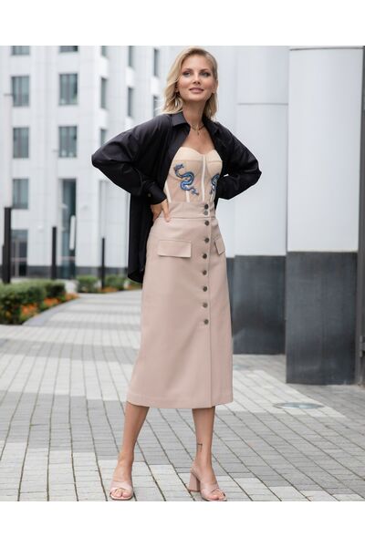 Юбка женская пудра от byME 