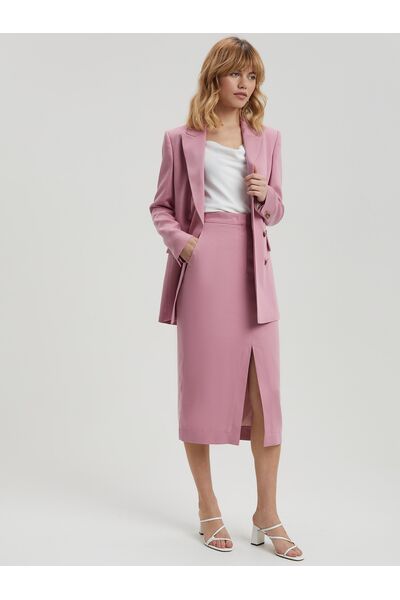 Юбка из тенсела с разрезом от byME 