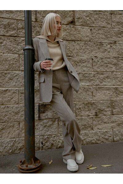 Прямые брюки из шерсти от byME 