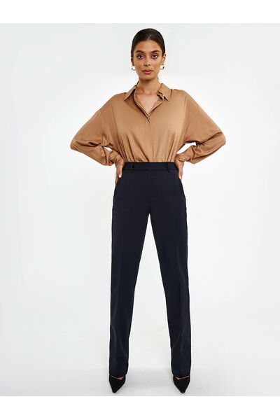 Прямые женские брюки со стрелками черные от byME 