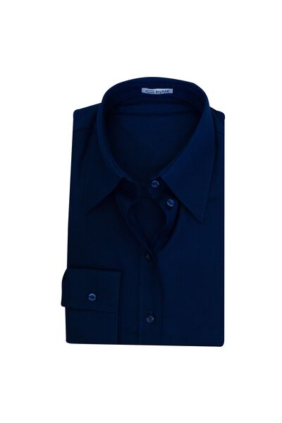 Женская рубашка с универсальным манжетом под пуговицы/запонки - 8190 от byME 