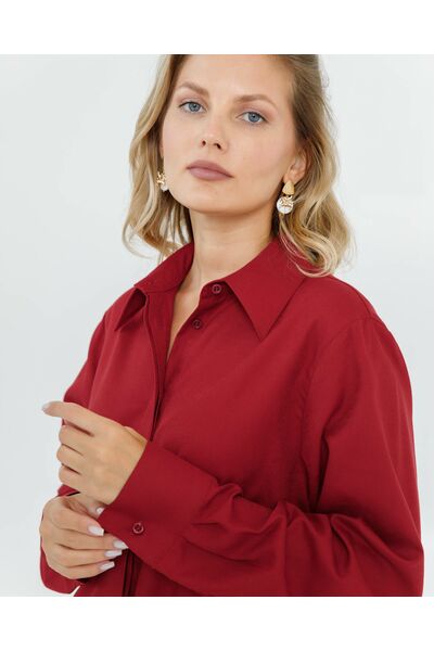 Женская рубашка с универсальным манжетом  - 8666 от byME 