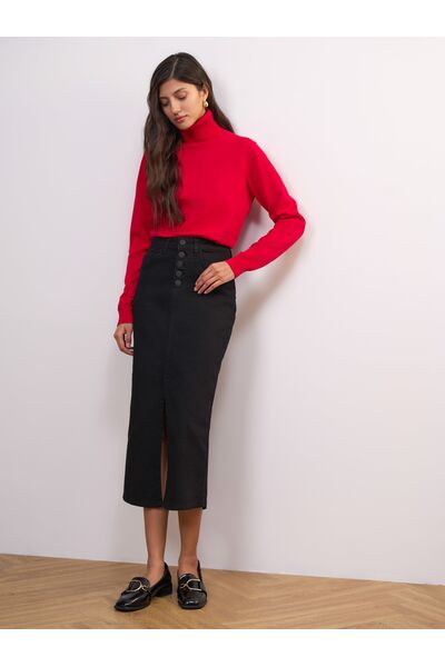 Юбка женская черная - 4-30306_60066 от Calista 