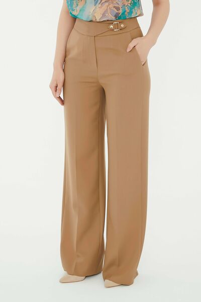 Брюки женские в песочном цвете  -5446-399 CAMEL от SHN 