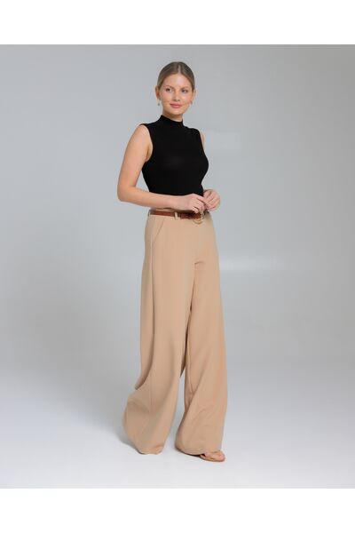 Брюки женские в бежевом цвете  -5377-308 BEIGE от SHN 