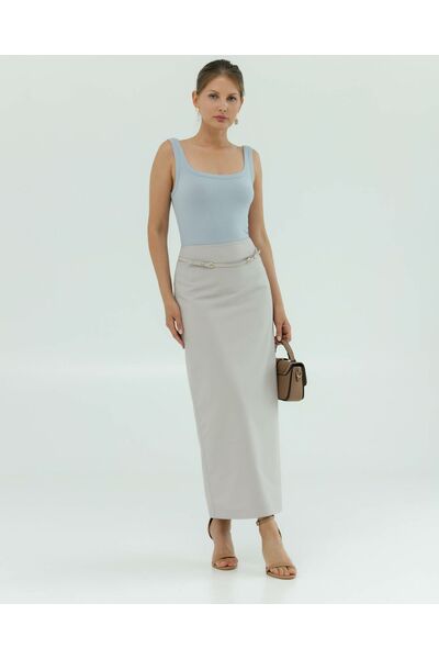 Юбка женская светло-бежевая-035102 от LW 