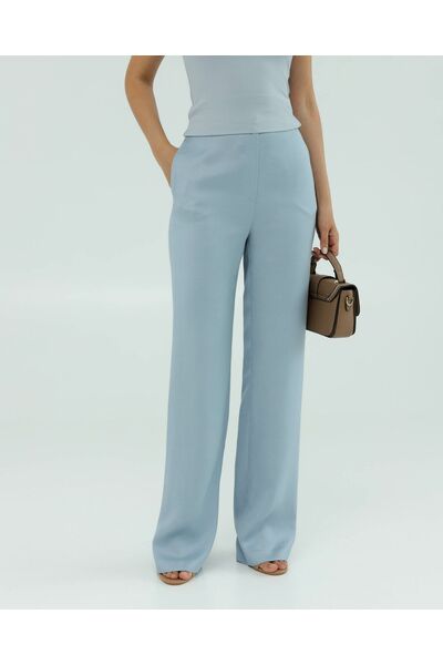 Женские брюки голубые из района-135119-blue от LW 