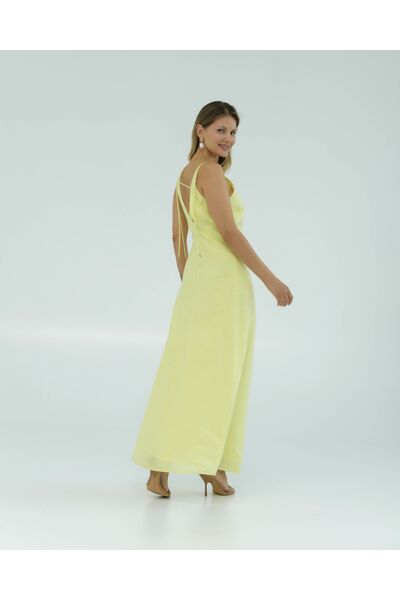 Льняное платье желтое от LW 