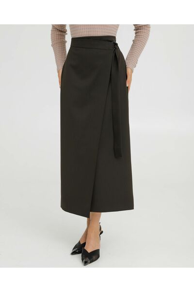 Юбка цвета кофе - 035016 от LW 