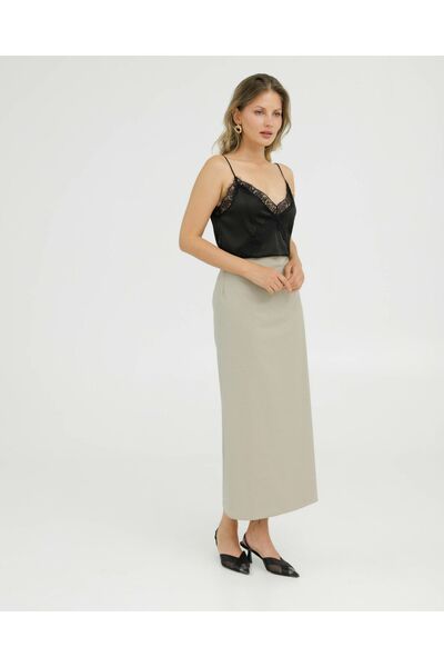 Юбка цвет бежевый - 035095 от LW 