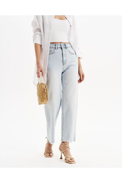 Джинсы женские светло-голубые-32195 от  