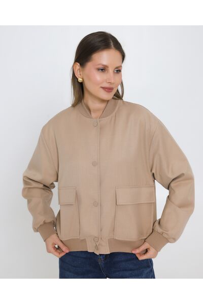 Бомбер облегченный бежевый - 565014 от LW 