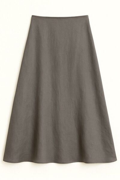 Женская юбка серая льняная -035001 от LW 