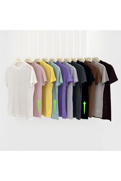 Джемпер из шерсти мериноса тонкой вязки и шелка Mulberry зеленый 02B20527 от byME 