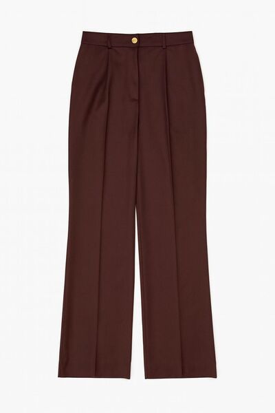 Женские брюки прямые цвет шоколад-TR042-1003 от byME 