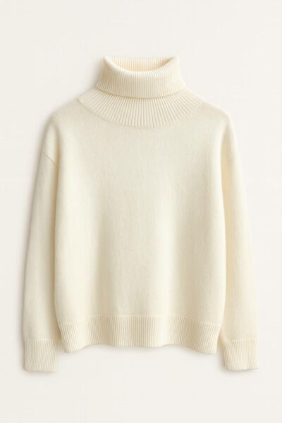 Джемпер  молочный  из шерсти -LWWN-615008 от LW 