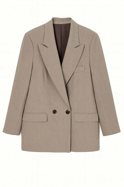 Жакет  бежевый c  добавлением шерсти MS5118 от  