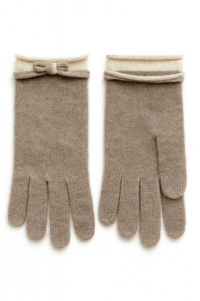 Перчатки из кашемира-S1302-cappuccino от byME 