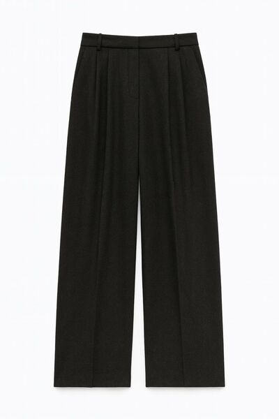 Женские брюки с добавлением шерсти  темно-серые 135028 от LW 