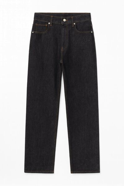 Джинсы женские  из хлопка темно-синие 545026 от LW 