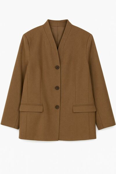 Жакет капучино с добавлением шерсти J1-1005 от byME 