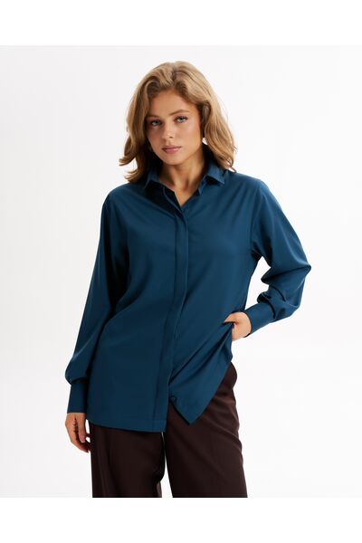 Женская рубашка с универсальным манжетом из бамбука  - 9021 от byME 