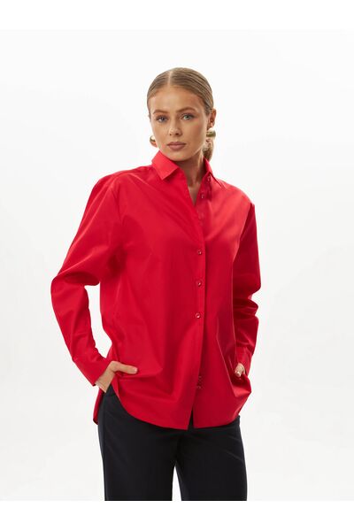Женская рубашка красная-9042 от byME 