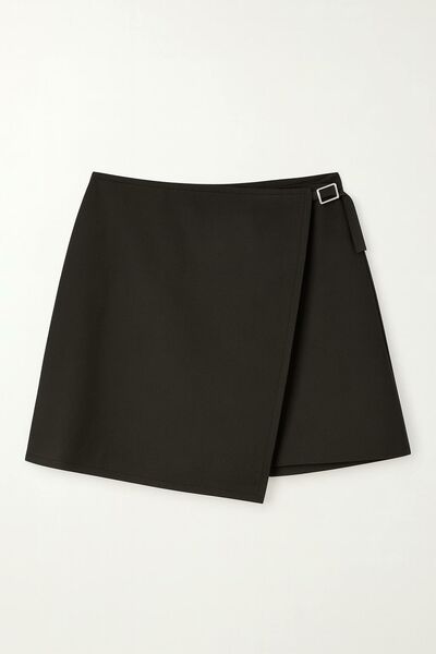 Женская юбка с добавлением шерсти  035061 тёмно-коричневая от LW 