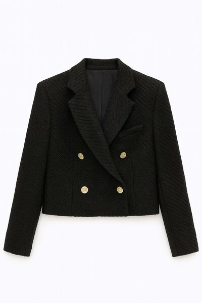 Жакет черный с добавлением шерсти  LW-125042 от LW 