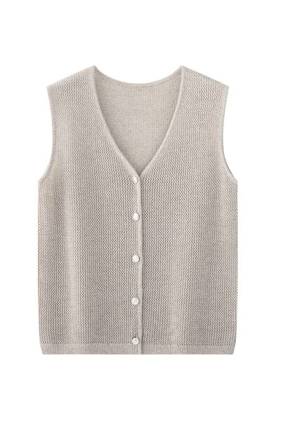 Жилет кэмел с шерстью мериноса-6W671 от byME 