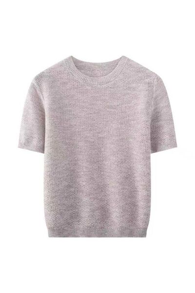 Футболка молочная из вискозы-ZJ965-white от byME 