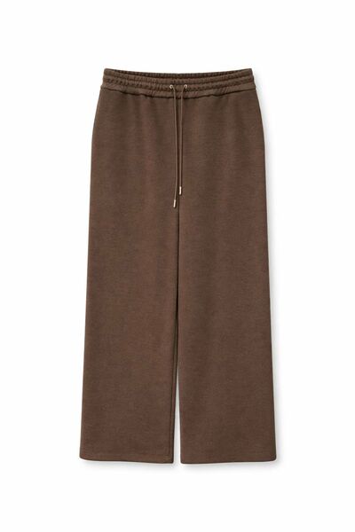 Женские брюки на завязках коричневые-135066 от LW 