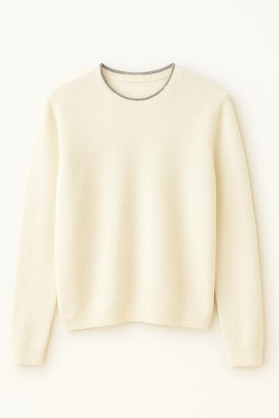Джемпер из кашемира молочный-01B10156 от byME 