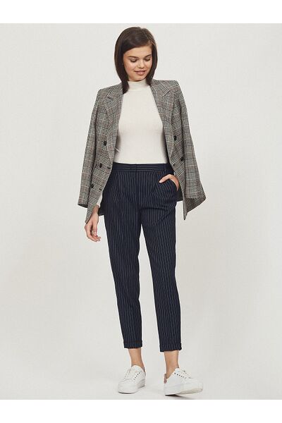 Укороченные брюки с защипами от byME 