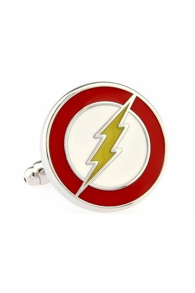 Запонки эмблема Человек-молния - 10049 от  