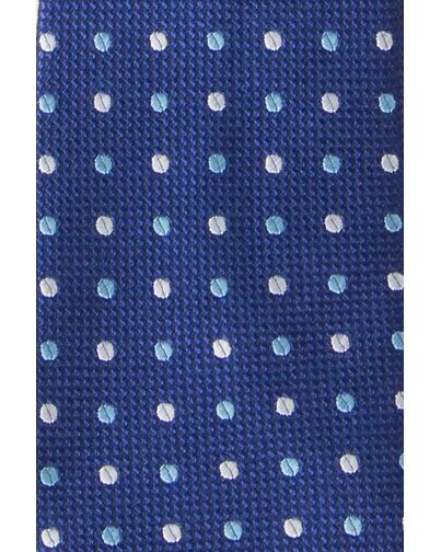 Галстук детский синий в горох - 13 от  