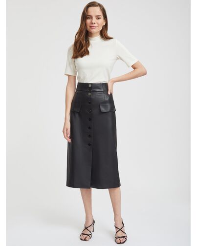 Юбка женская из экокожи от byME 