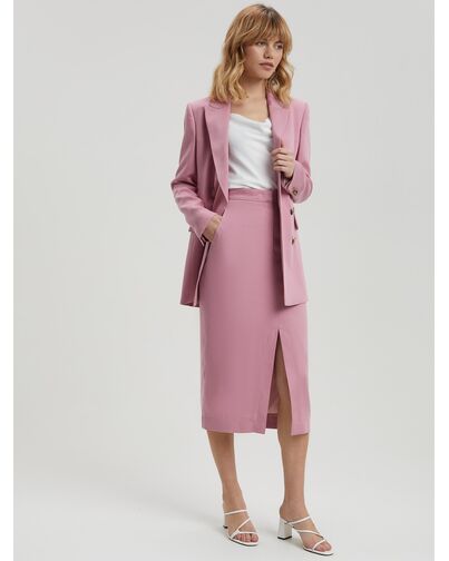 Юбка из тенсела с разрезом от byME 