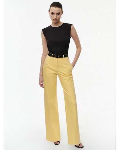 Брюки клеш женские желтые CA-316650024-008 от byME 