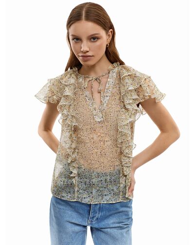 Блуза женская из легкой ткани от byME 