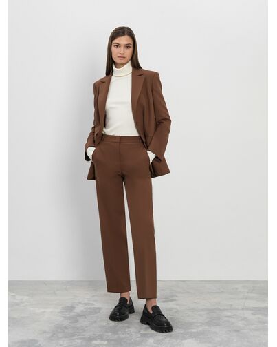 Брюки женские прямые цвет карамель от byME 