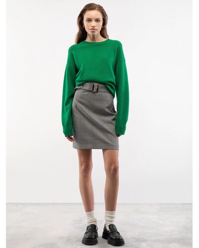 Юбка женская в клетку чёрно-белая от byME 