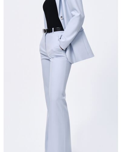 Брюки женские клёш голубые от byME 