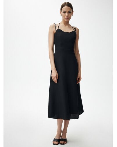 Платье из смесового льна от byME 