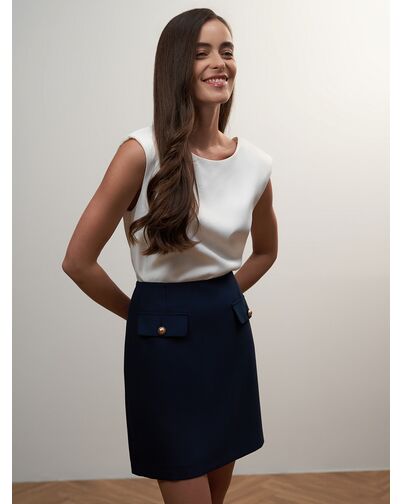 Юбка женская темно-синий от byME 