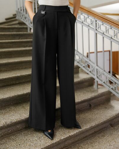 Женские брюки черные 02271-1 от byME 