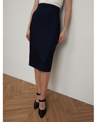 Женская юбка темно-синяя - 3-291681М1 от Calista 