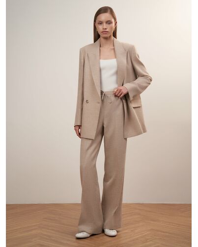 Брюки женские светло-бежевые - 0-49505_50022М[191] от byME 