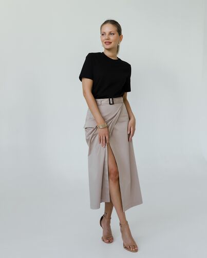 Женская юбка бежевая-035082 от LW 